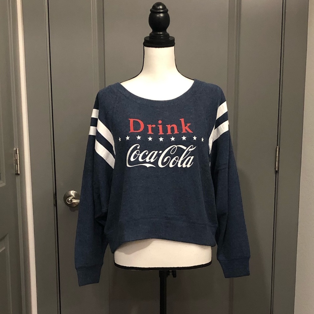 Chaser Coca~Cola Cropped Sweatshirt - Picture 3 of 4